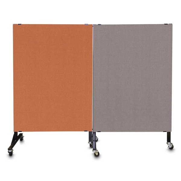 Enclosed Corkboard, 3 Door, 96"x48", 4" Fra, UV3427-SATIN-MEDGRY